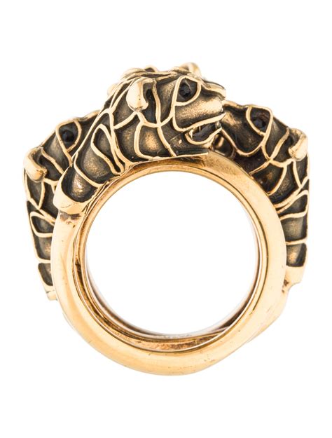 gucci double wrap tiger ring|Gucci tiger head necklace.